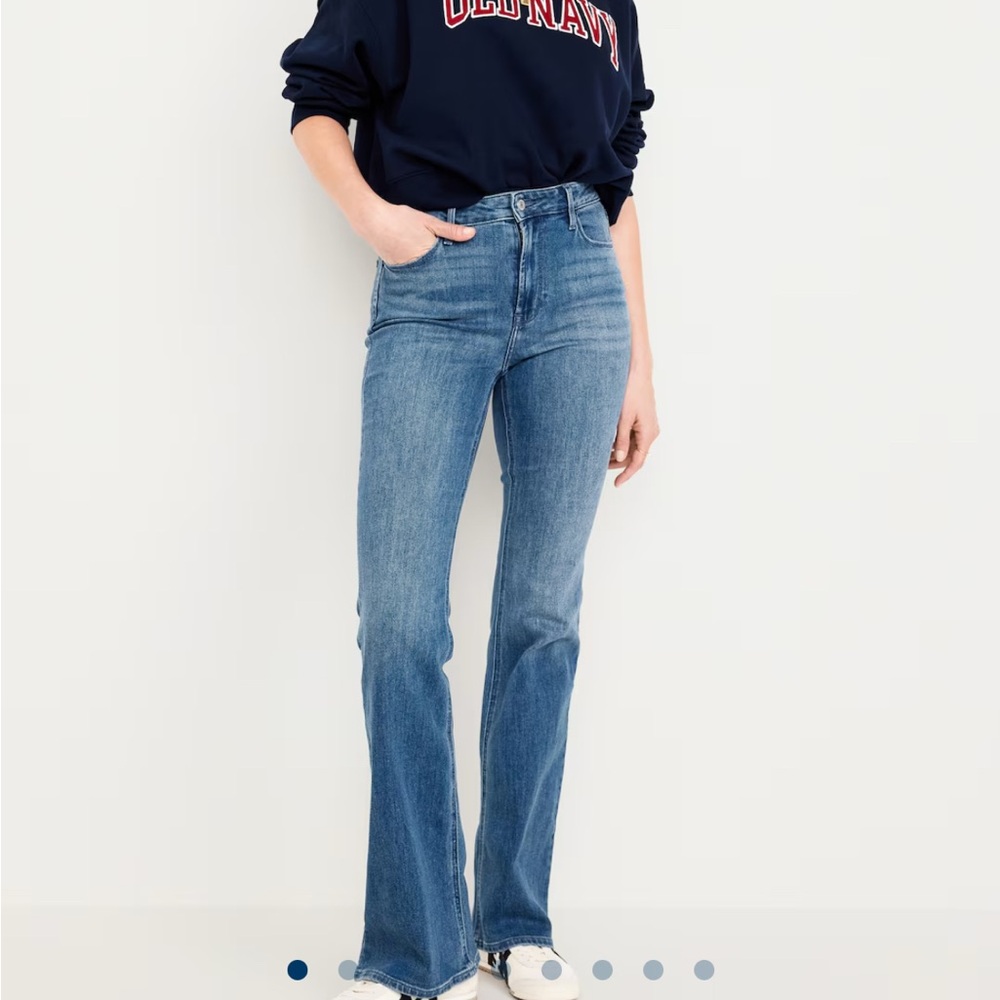 Old Navy Women's Blue Flare Jeans